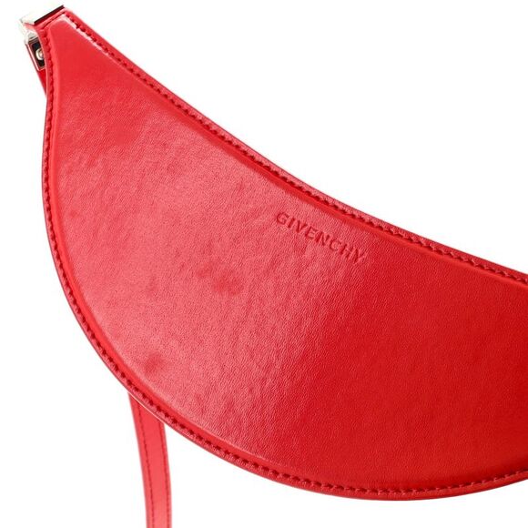 Givenchy Cut Out Shoulder Bag Leather Small Red - Picture 11 of 12